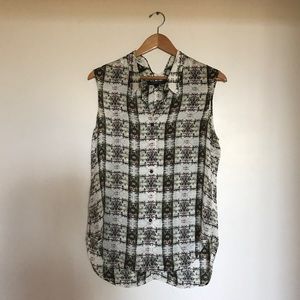 Theory silk blouse